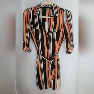 Trina Turk Multicolor Striped Mini Dress